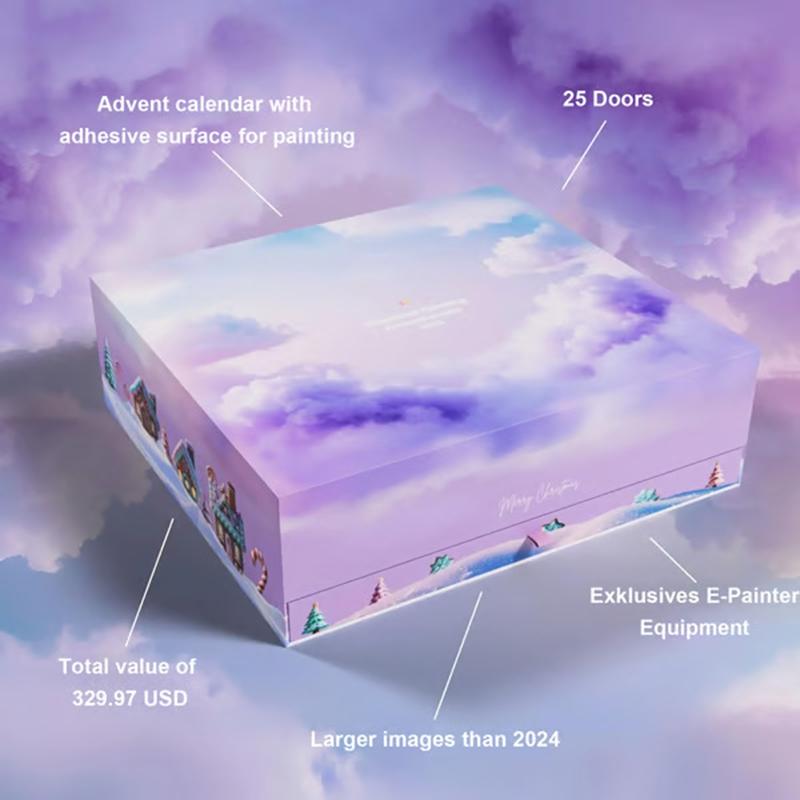 Christmas Advent Calendar Boxes DIY Craft Kit 2025 XXL Diamond Painting to Fill 24-Day Christmas Countdown Calendar Gift Box