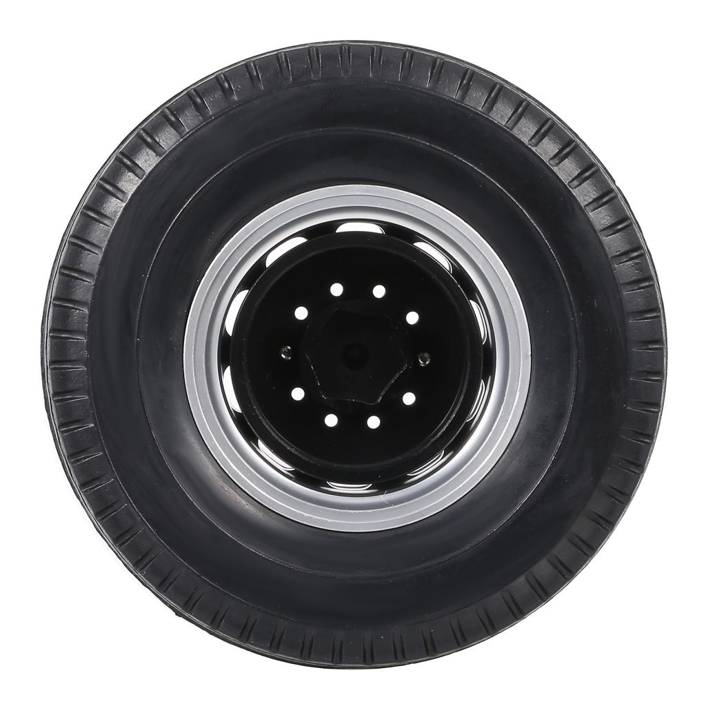 Compatible with Tamiya 1/14 RC Tractor Truck Aluminum Alloy Front & Rear Truck Wheel Rim Tires 6PCS