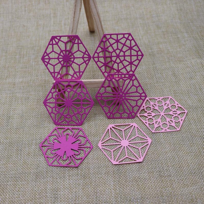 7 шт. шестигранная рамка металлические штампы для резки ремесленные штампы высечка тиснение скрапбукинг карты сделать трафарет