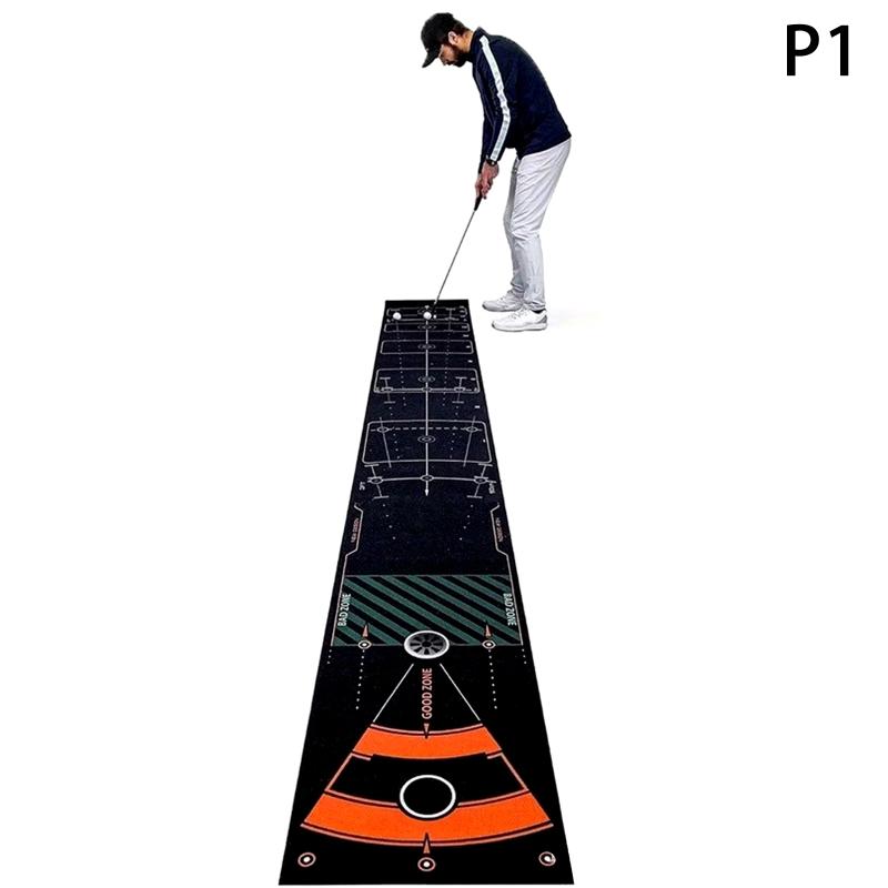 Golf Putting Mat Golf Training Pad For Swing Detection Batting Ball Trace Directional Mat Swing Path Pads Swing Practice Pads