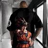 2026 Новая Горячая Распродажа Модная Футболка Dragon Ball Z Super Saiyan Son Goku Мужская Свободного Покроя Уличный Парень Летняя Повседневная Аниме Топ