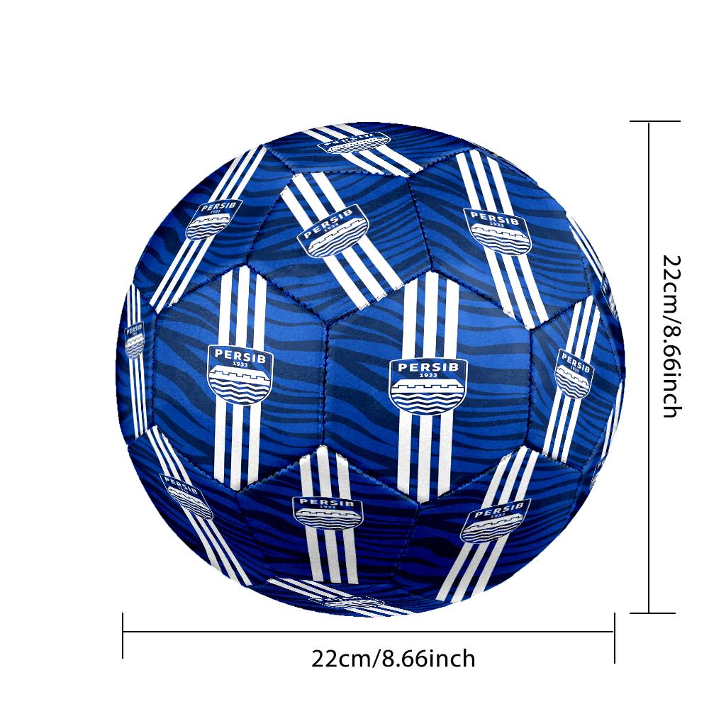 Persib Bandung Football Crest Size 5 Soccer Ball,Indoor/Outdoor Suitable for Training Matches Tournaments Practice Games Perfect Gift for Fan