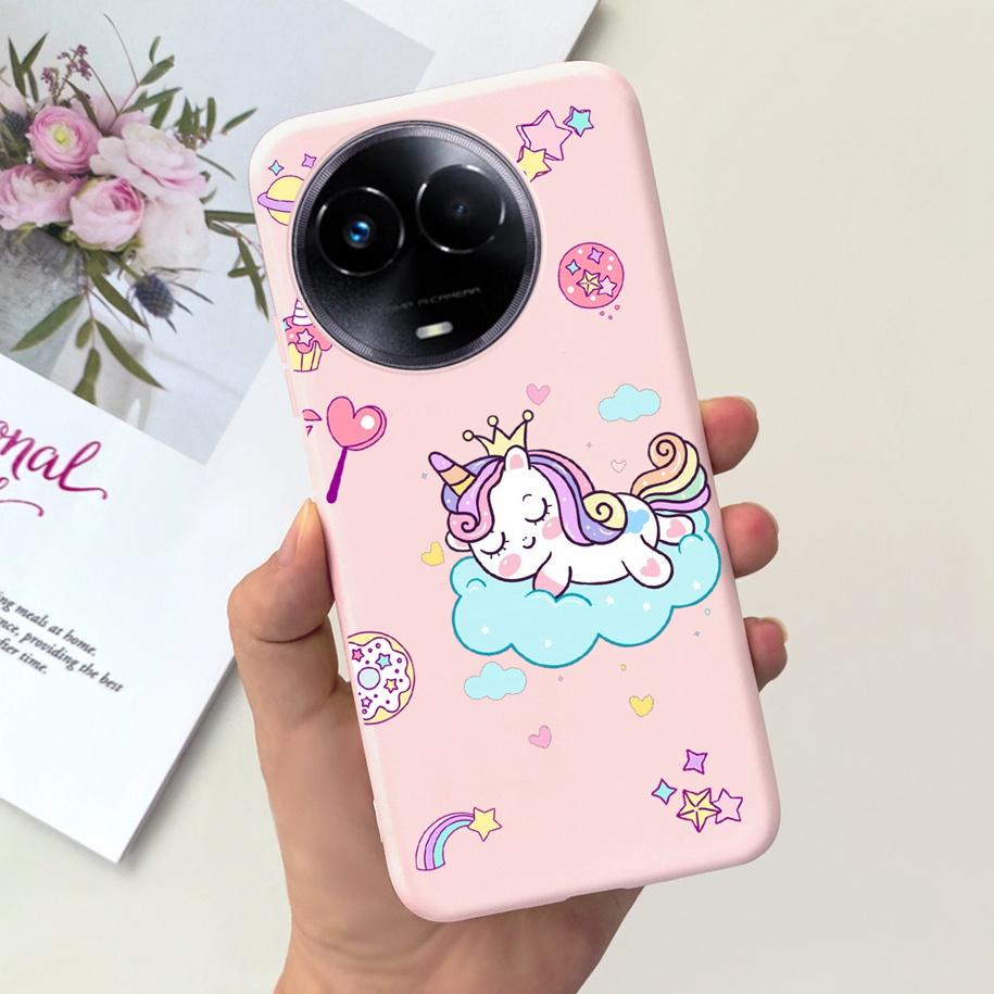 Ударопрочный Чехол Для Realme 11 5G / Realme 11X Чехол На Телефон Модный Девушки Мягкий Силикон Funda Для Realme11 11 X 2023 RMX3785 Coque