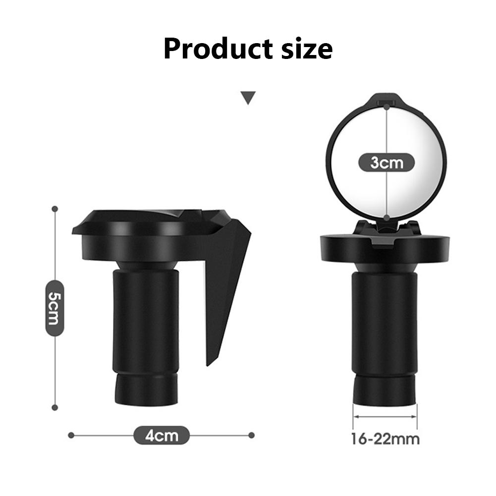Kolip Bicycle Rear View Mirror 360 Angle Adjustable Portable Lightweight Impact-resistant Bicycle Mirror For Handlebars