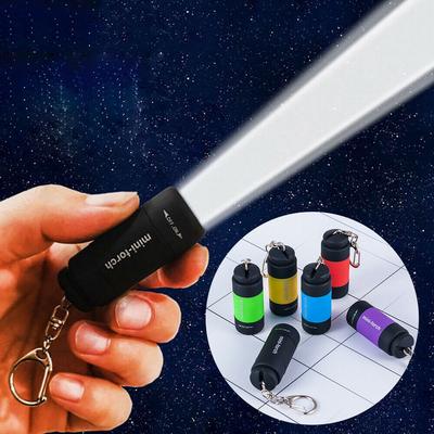 Мини-светодиодный супер USB-фонарик для кемпинга, небольшой фонарик, блики, карманные брелки