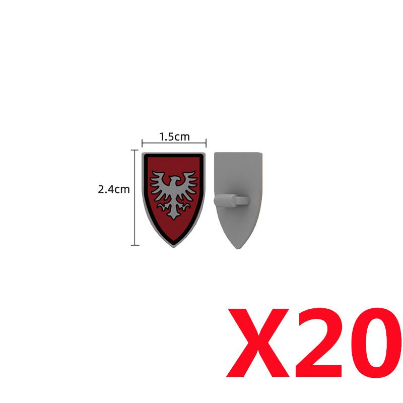 Набор средневековых строительных блоков с солдатами, лошадьми и настраиваемой броней для детей от 6 лет