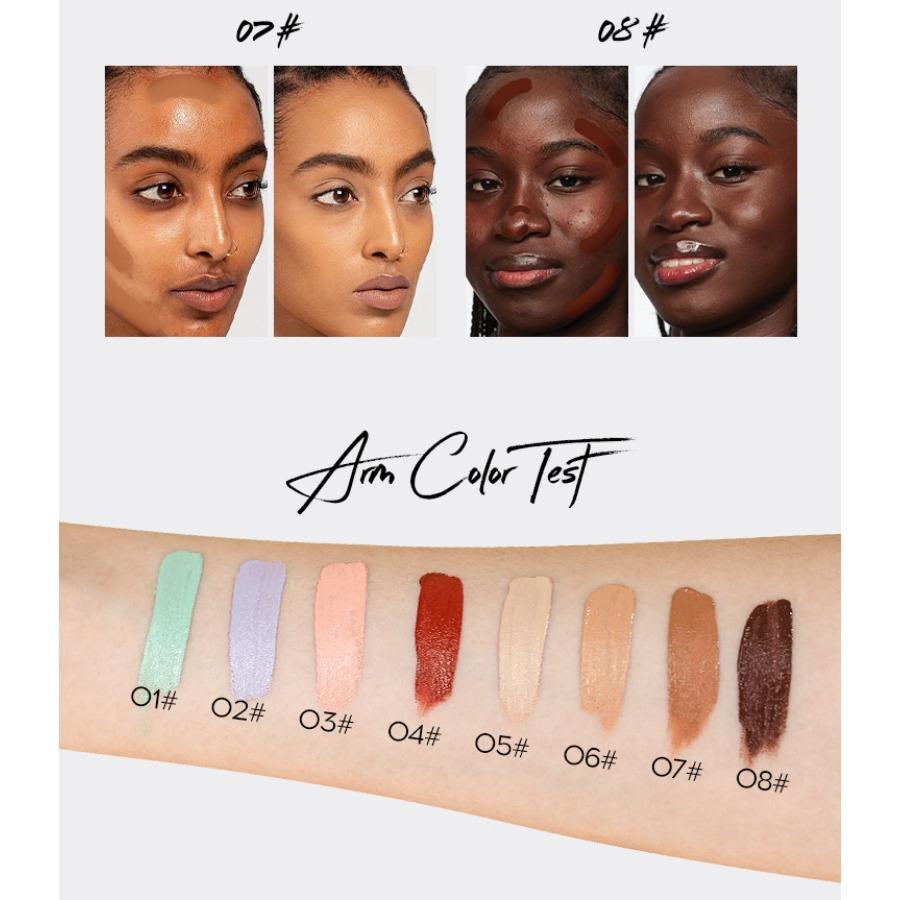 MLSMILE Цветной консилер, осветляющий, контурирующий, затемняющий, тонизирующий, омолаживающий тональный крем для кругов под глазами и слезных впадин