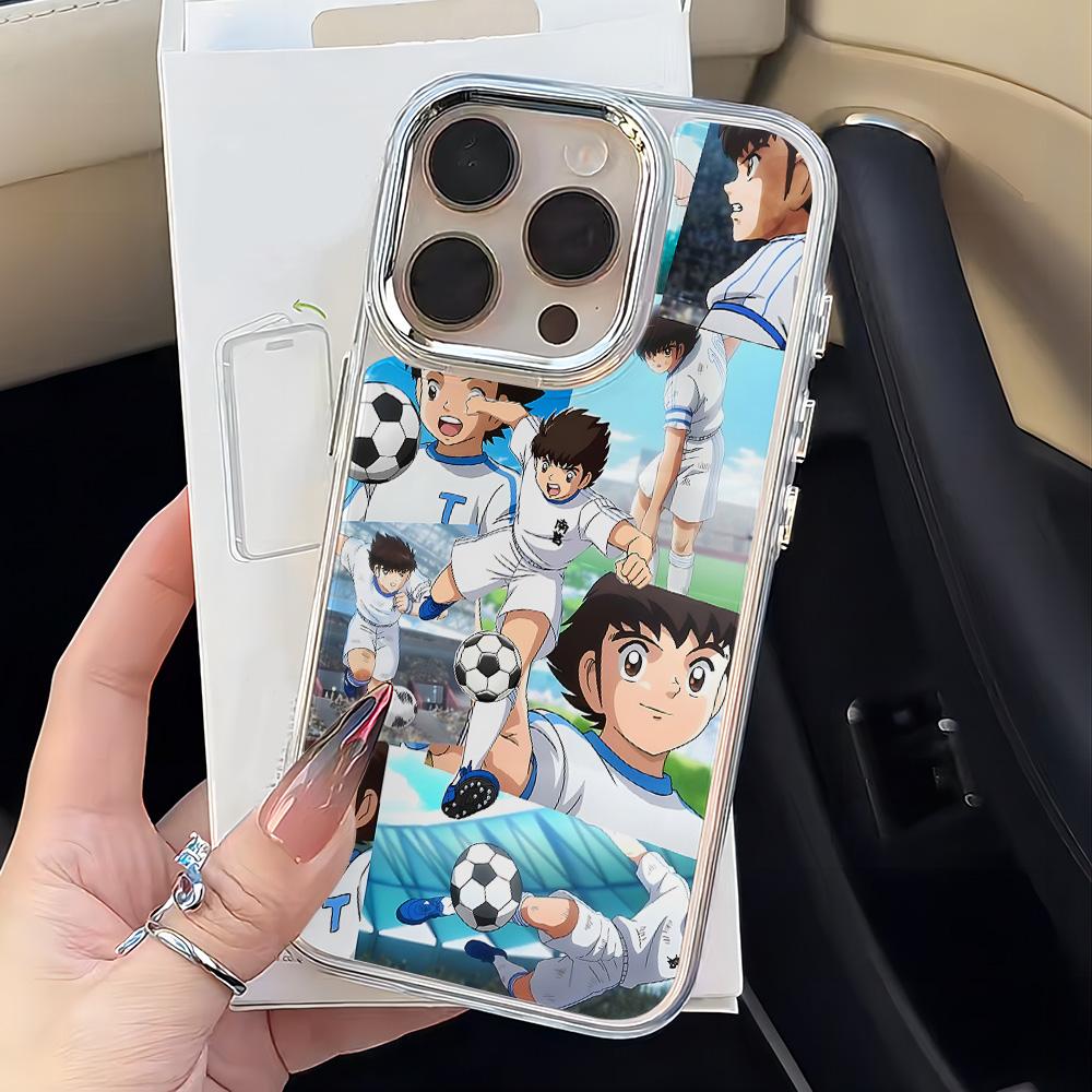 Чехол для телефона C-Captain Tsubasa для iPhone 17 16e 16 15 14 13 12 11 mini Pro Max X XR XSMAX 8 7 Air Plus Прозрачный Мягкий Чехол
