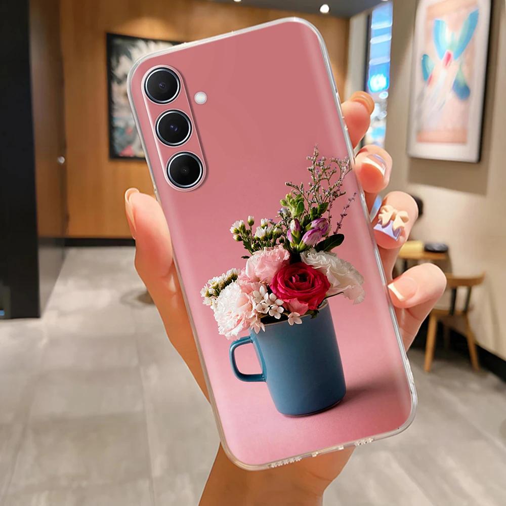 Для Samsung A36 Чехлы Силиконовый Мягкий Чехол для Телефона Для Samsung Galaxy A36 5G GalaxyA36 Прозрачный ТПУ Задняя Крышка Чехол Capa Fundas мрамор