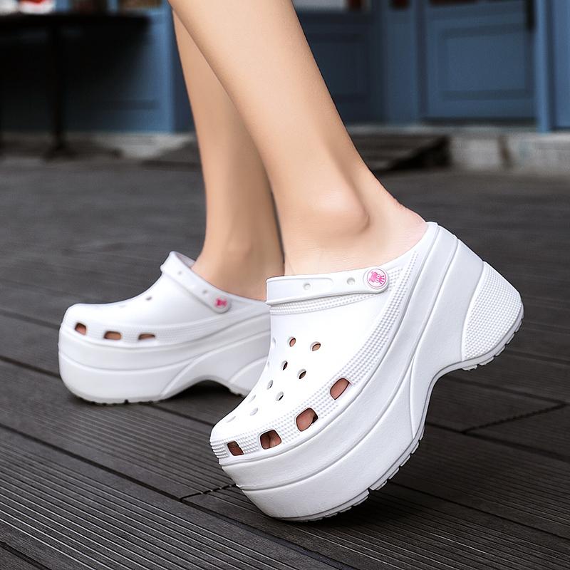 Thick Bottom Sandals Super High Heels Platform Clogs Women's Clogs Garden Shoes