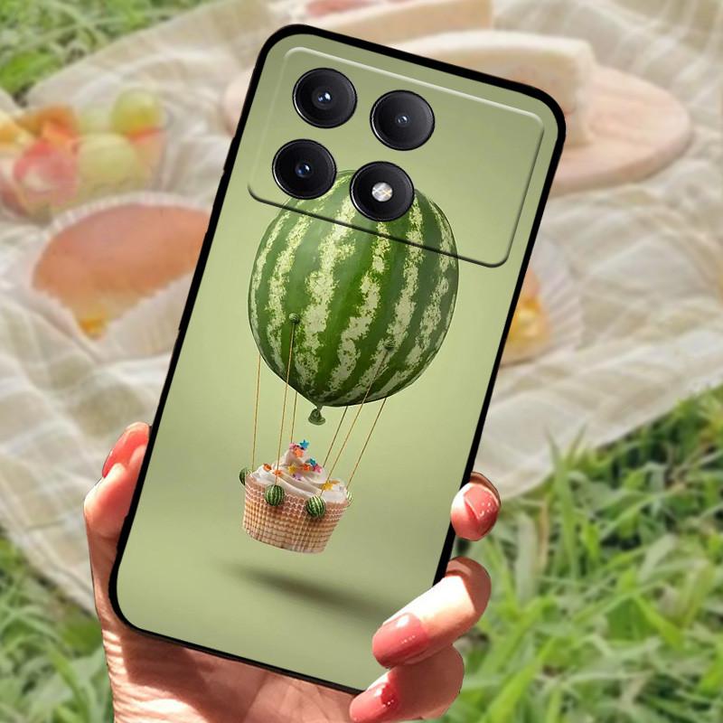 For Xiaomi Poco X6 Case Cover Poco X 6 X6 Pro 5G Silicone Soft Marble Black Bumper Funda Coque for Xiaomi Poco X6 Pro Protective