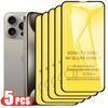 5 шт. 9D закаленное стекло для iPhone 15 14 13 12 11 Pro Max Защитная пленка для экрана для iPhone 15 14 Plus XR X XS MAX Защитное стекло