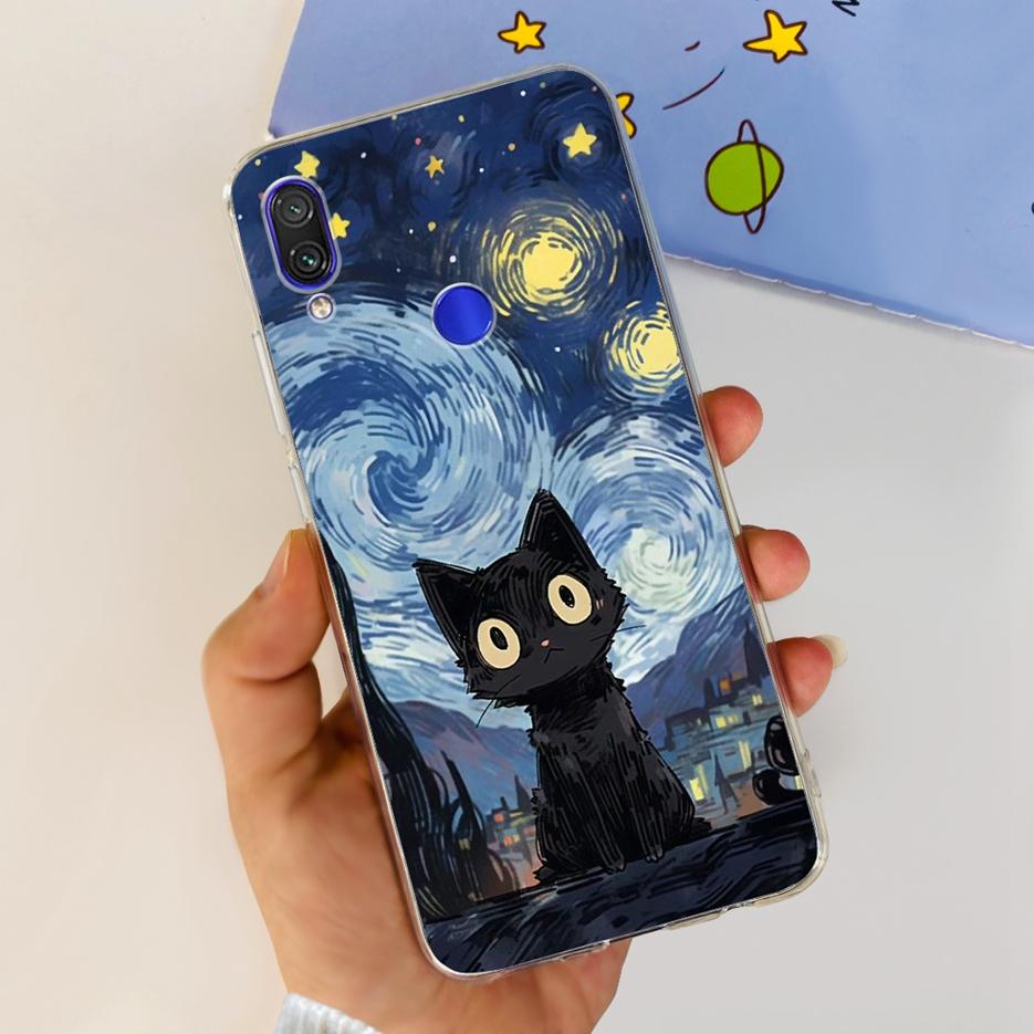 Чехол для Xiaomi Redmi Note 7 Pro Новый Модный Расписной Чехол Прозрачный Силиконовый Мягкий ТПУ Чехол для Телефона Для Redmi 7 Redmi7 Note7 Pro Корпус