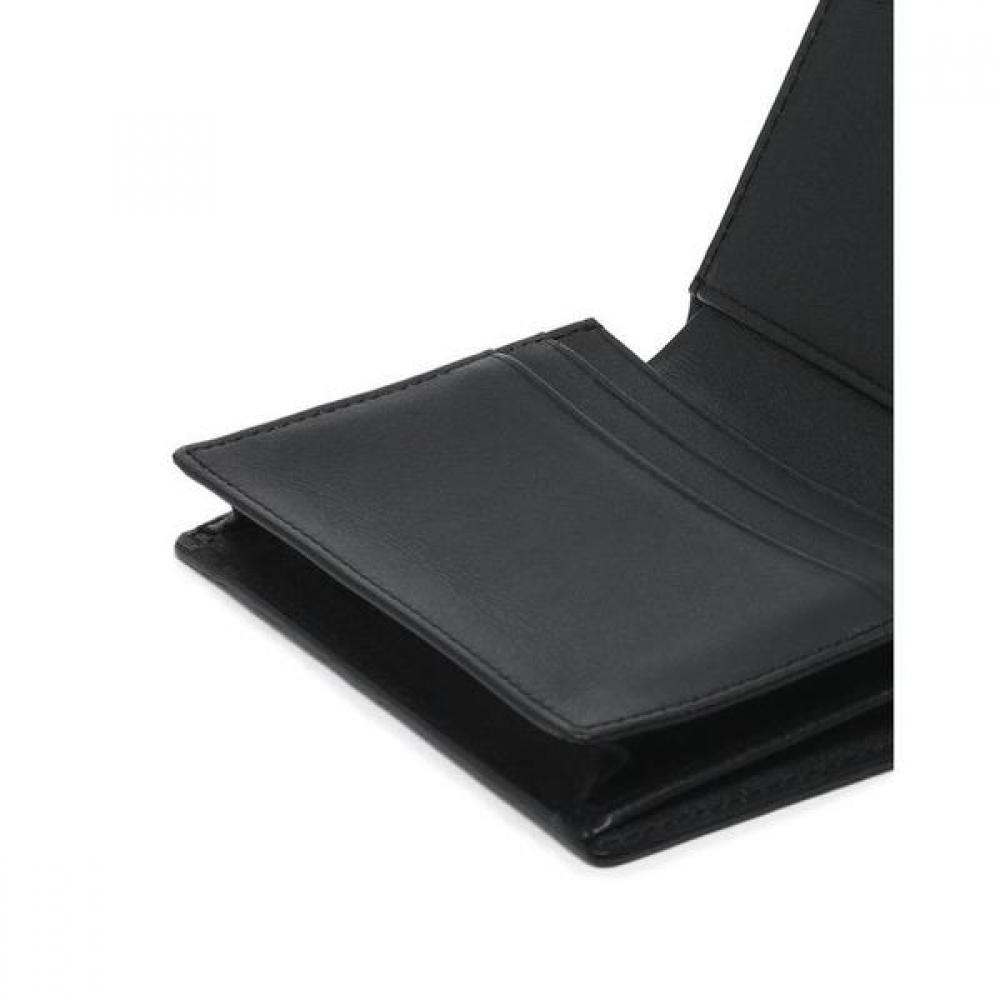 Daks Черный Кошелек для визиток из матовой кожи с логотипом Dd Board