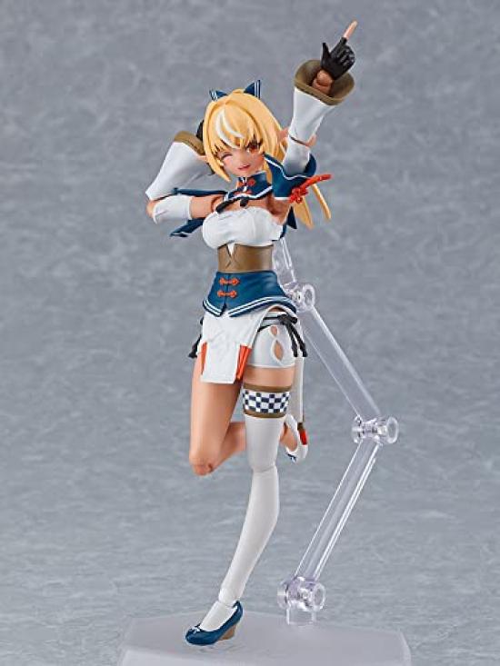Max Factory Figma Hololive Production Shiranui Flare Пластиковая окрашенная подвижная фигурка Немасштабная