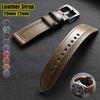Винтажные ремешки для часов из натуральной кожи для Samsung Galaxy для Huawei Bands 22 мм 20 мм Женские Мужские Кожаные ремешки для часов Ремешок