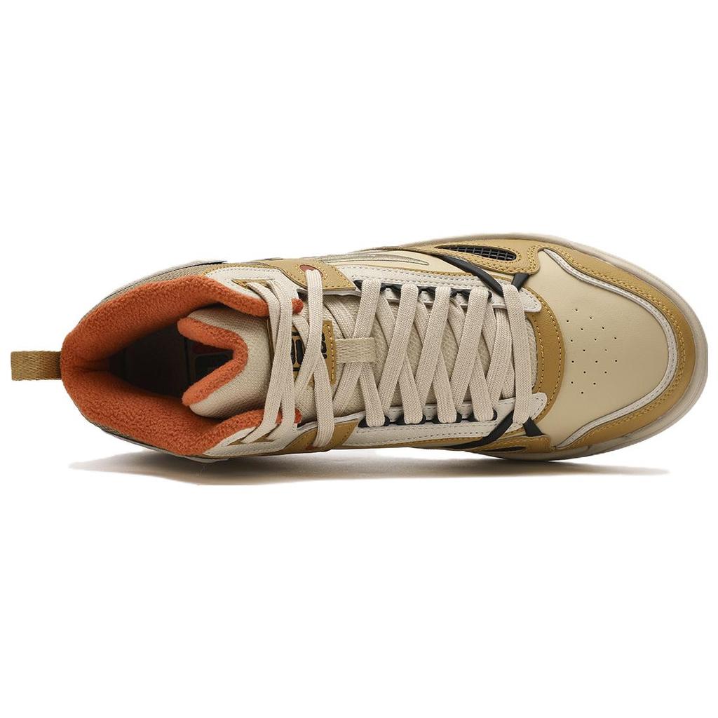 Fila Универсальные Повседневные Удобные Флисовые Высокие Кеды для Скейтборда Мужские Кроссовки Коричневые F12M341214FMM