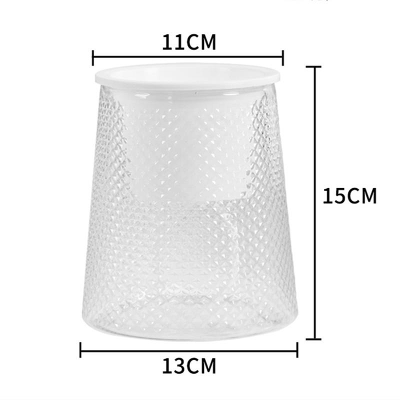Self Watering Plant Pot Transparent Plastic Flower Pot Double-layer Automatic Lazy Potted Flower Pot Hydroponic Flowerpot