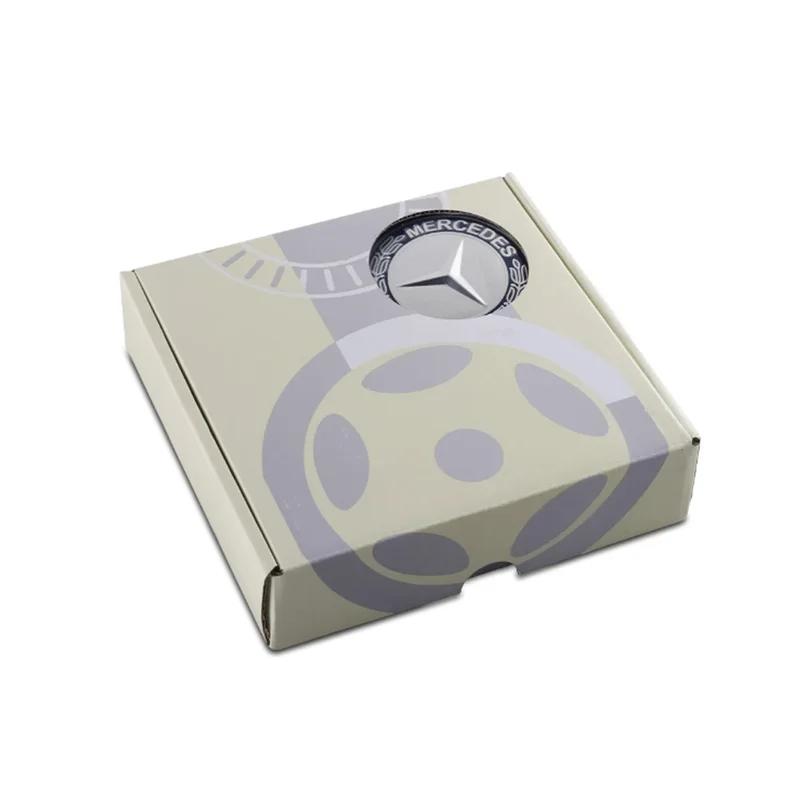 4pcs 75mm Floating car Wheel Center Caps emblem for Mercedes Benz AMG black/silver hub cover wheel parts auto accessories