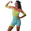 2025 Woman Triathlon Cycling Skinsuit Summer Short Sleeve Swimwear Custom Bike Jersey Clothes Jumpsuit Ropa Ciclismo