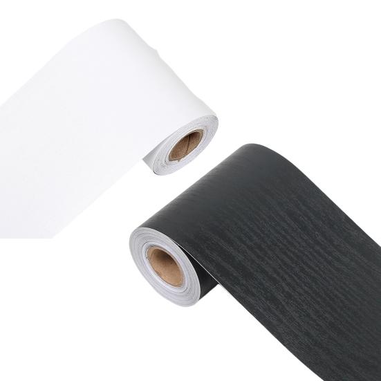 1 рулон 10 см x 10 м наклейка с рисунком под дерево водонепроницаемая самоклеящаяся ПВХ рамка для зеркала на кухню, ванную комнату, настенный бордюр, украшение обоев