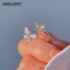 Sparkling Zirconia Flying Butterfly Opening Ring for Women Design Premium Index Finger Tail Ring Bague Anel Anillo