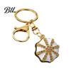 Ethnic Cap Keyring Rhinestone Hat Keychain, Bling Octagonal Car Key Ring Ring, Zinc Alloy Pendant for Backpacks and Handbags Decorative Purse Charms