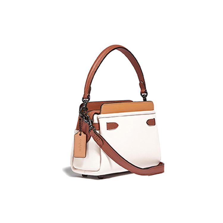 COACH Leather One Shoulder Crossbody Handheld Crossbody Bag Small Womens