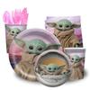 Baby Yoda Themed Birthday Party Decor Supply Set For Childrens Celebrations**