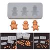 Christmas Candy Treat Mold for Crafting Gingerbread Man Cookie Bread Biscuits Toy Mold Food Play Miniature Mould Baking