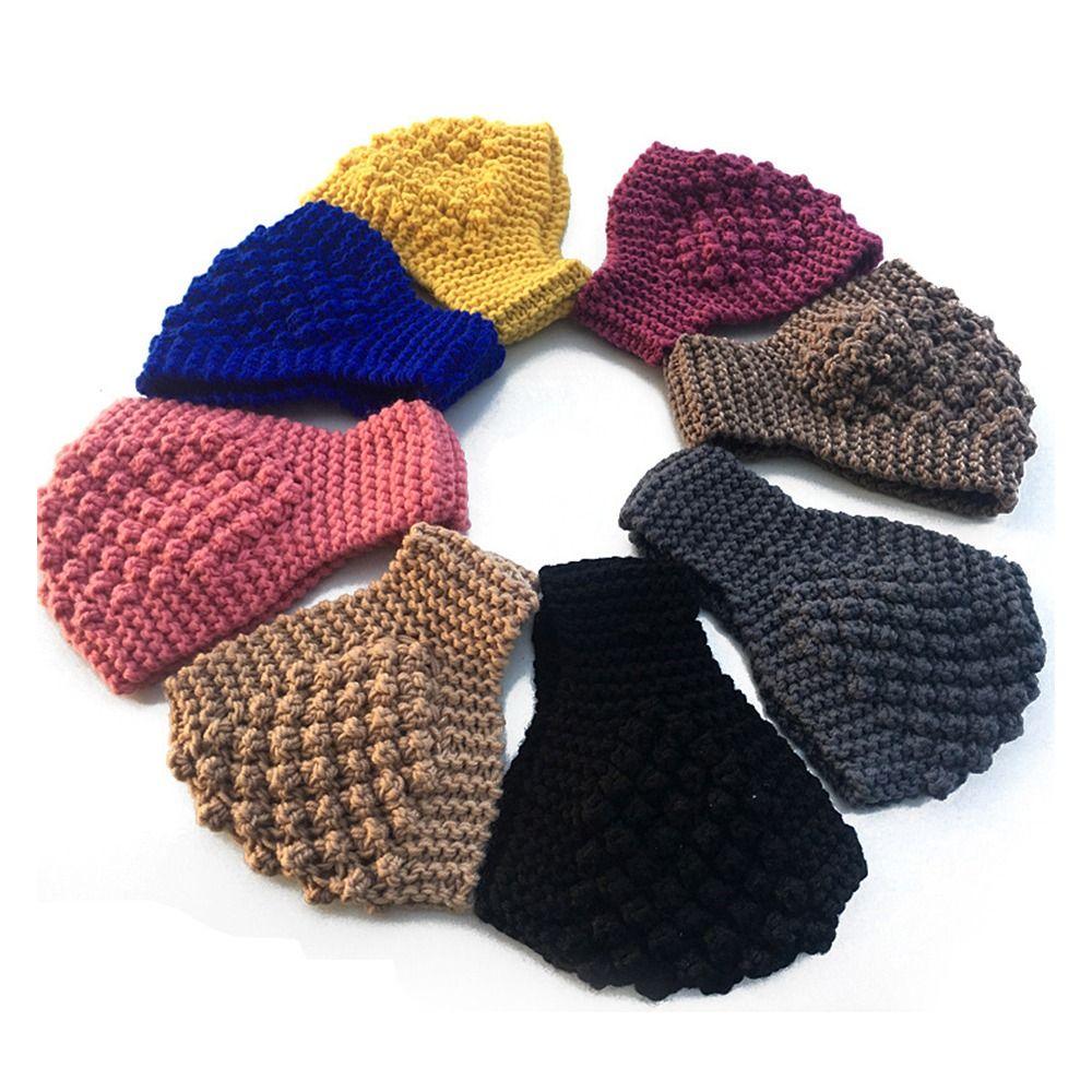 Soft Knitted Braided Hairband Stretch Head Wraps Warmth Knitted Turban Ear Protection