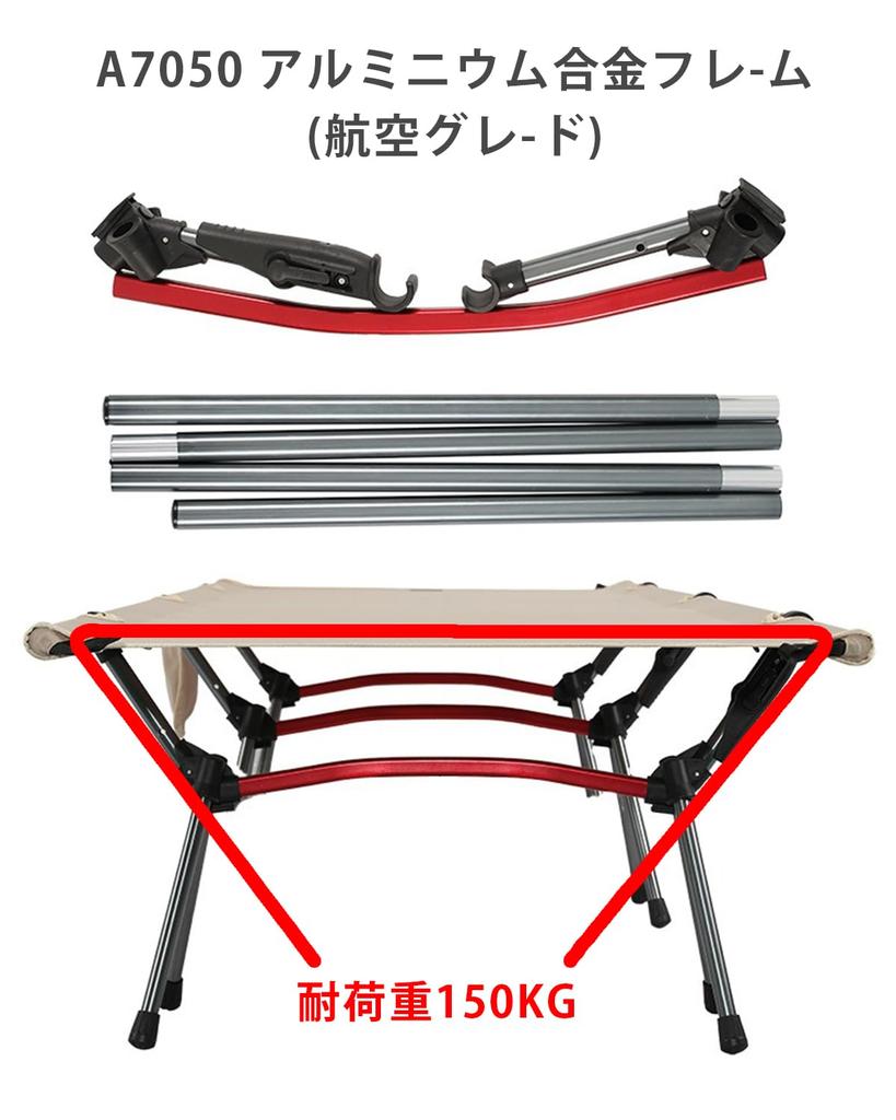 Bed Camping Cot Foldable 2WAYS High and Low Use Simple Bed Ultra Lightweight Easy To Carry Outdoor Bed Outdoor Fishing Camping Height Load Capacity