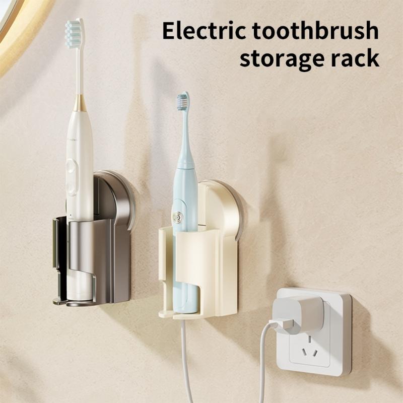 ABS Стойка для хранения Держатели для электрических зубных щеток Настенный Без сверления Органайзеры для ванной комнаты с присоской для душа