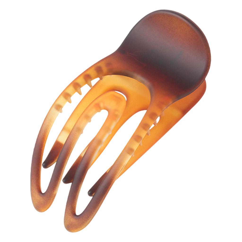 Duckbill Flat Hair Claw with Leopard Pattern French Hair Claw Clip Strong Secure Jaw Clamp Hair Decorative Accessories