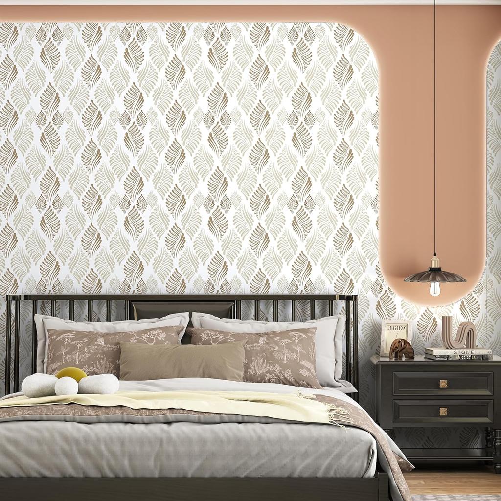 Современные коричневые самоклеящиеся обои, бохо, коричневые и бежевые, самоклеящиеся, съемные обои, водонепроницаемая геометрическая контактная бумага