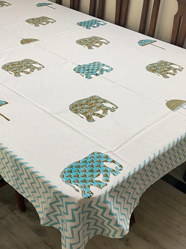 Blockprint Table Cloth 6 Seater (90*60 Inches)