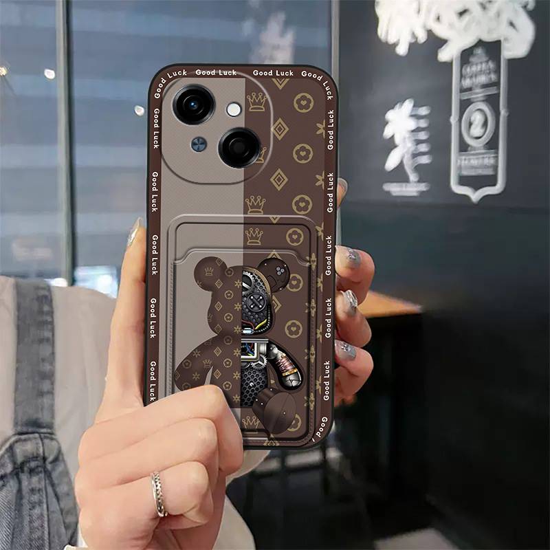 Защитный Модный Дизайн Чехол для телефона Для Tecno POP9 4G/Spark GO 1/KL4 Милый ТПУ Слот для карт Кармашек для карт Противоударный Мультяшный