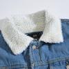 Men Autumn Winter Denim Upset Jacket Vintage Long Sleeve Loose Jeans Coat