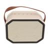 Mini Karaoke Machine Set Portable Stable Transmission Bluetooth Speaker with Wireless Microphones for Home Party White