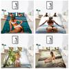 3D Bikini Duvet Cover Bedding Set, Sexy Beauty Down Duvet Cover Pillowcase, Ultra-fine Fiber Bed Cover, Single Double Bed