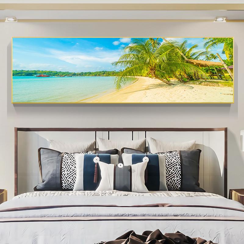 Пейзаж Тропический Морской Пляж Холст Картина Пальма Плакаты и принты Настенные Художественные Фотографии Гостиная Домашний Декор Без Рамки