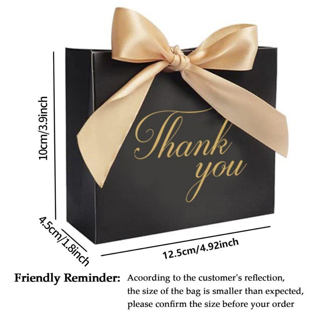 10 Pack Thank You Gift Bags Kraft Paper Material Candy Treat Boxes Mini Gift Bags Christmas Gift