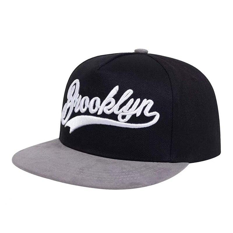 Кепка с вышитыми буквами BROOKLYN, мужская модная кепка из хлопка, регулируемая, для спорта и отдыха на открытом воздухе, бейсболки в стиле хип-хоп
