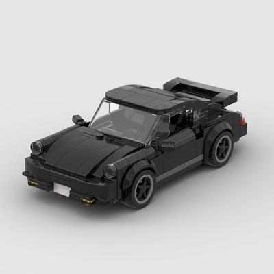 MOC Деталь Технический Автомобиль Гонщик Строительный Блок Спортивный Черный Суперкар Транспортное Средство Техника Детские Игрушки Мальчик Рождественский Подарок