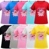 Kids Girls Anime Cartoon K-POP Rumi Zoey Mira Printed Casual Short Sleeves T-Shirt Top