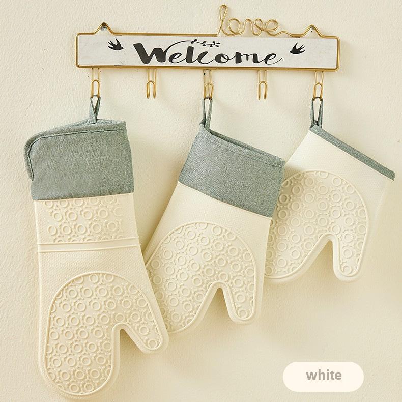 Силиконовые термостойкие кухонные перчатки — нескользящие, легко моются, для выпечки и использования в микроволновой печи