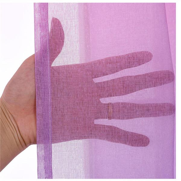 1 шт. градиентные цветные тюлевые шторы для гостиной, спальни, вуаль, шторы для окон, панели из органзы, домашний декор, шторы