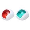 2Pcs Marine Boat Yacht Signal Light LED Navigation Bow Lamp Red Green Ship Board Light for Sailing DC 12V‑24V 3WWhite