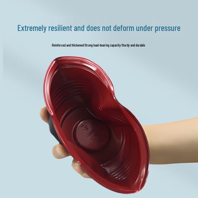 Xinpaike 1000ml Disposable Round Takeout Meal Boxes with Lids, 300 Sets