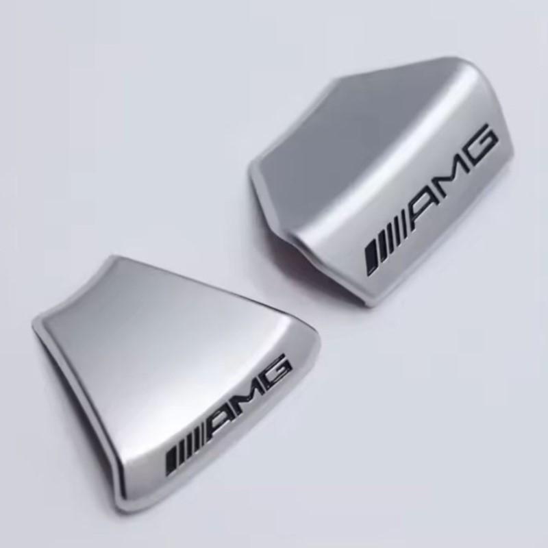 For Mercedes Benz AMG GLC GLA GLB GLE GLS CLA W204 W205 W169 W176 Car Steering Wheel Emblem Sticker Auto Interior Accessories